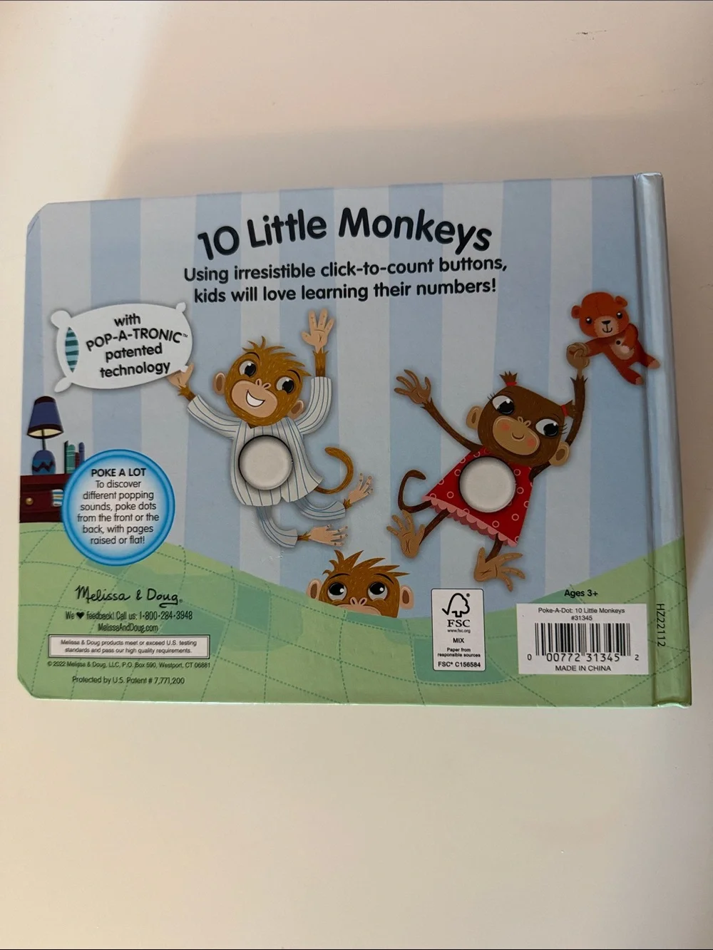 Poke a Dot Book- 10 Little Monkeys